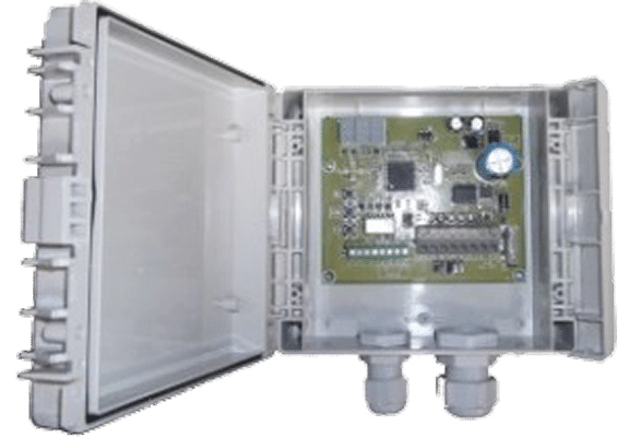 Boîtier i-Balance V3 ouvert, montrant le circuit imprimé.